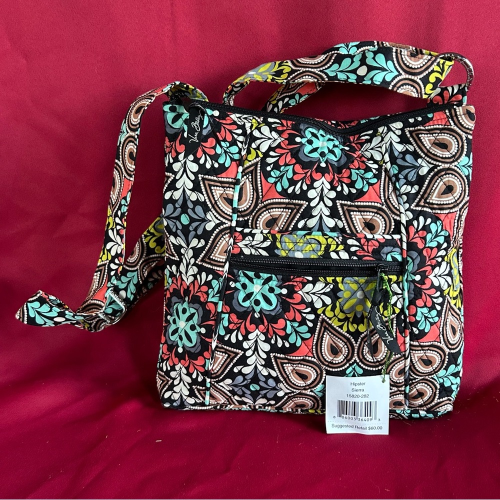 Women’s Vera Bradley Sierra Hipster Crossbody Bag Adjustable Strap 11”x11”x1.75”